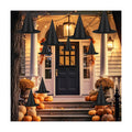 24 PCS Halloween Witch Hat with Nylon Ropes for Halloween Yard Decor