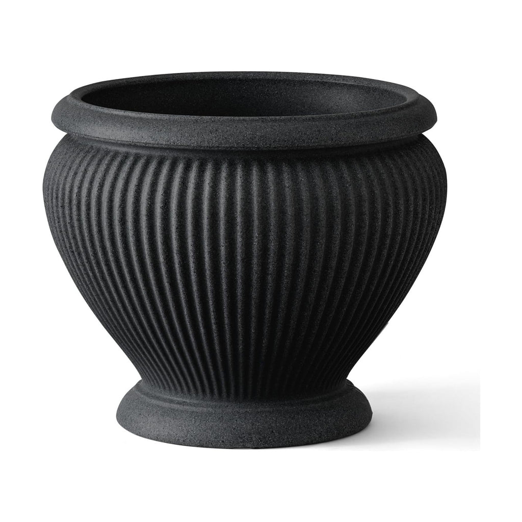 ARBORA 18" Cannes Urn Planter - Lightweight Polyresin Decorative Plant Pot | Lightweight with Stone-Like Look, UV +