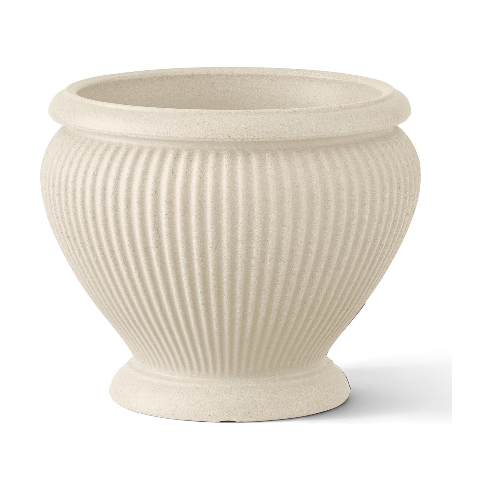 ARBORA 18" Cannes Urn Planter - Lightweight Polyresin Decorative Plant Pot | Lightweight with Stone-Like Look, UV +