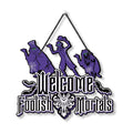 Halloween Welcome Foolish Mortals Signs, Halloween Decorations for Home