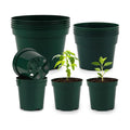 RooTrimmer 15 Pack 4/6/8 Inch Plant Nursery Pots, Sturdy Plant Pots with Drainage Holes, Ideal for Seedlings