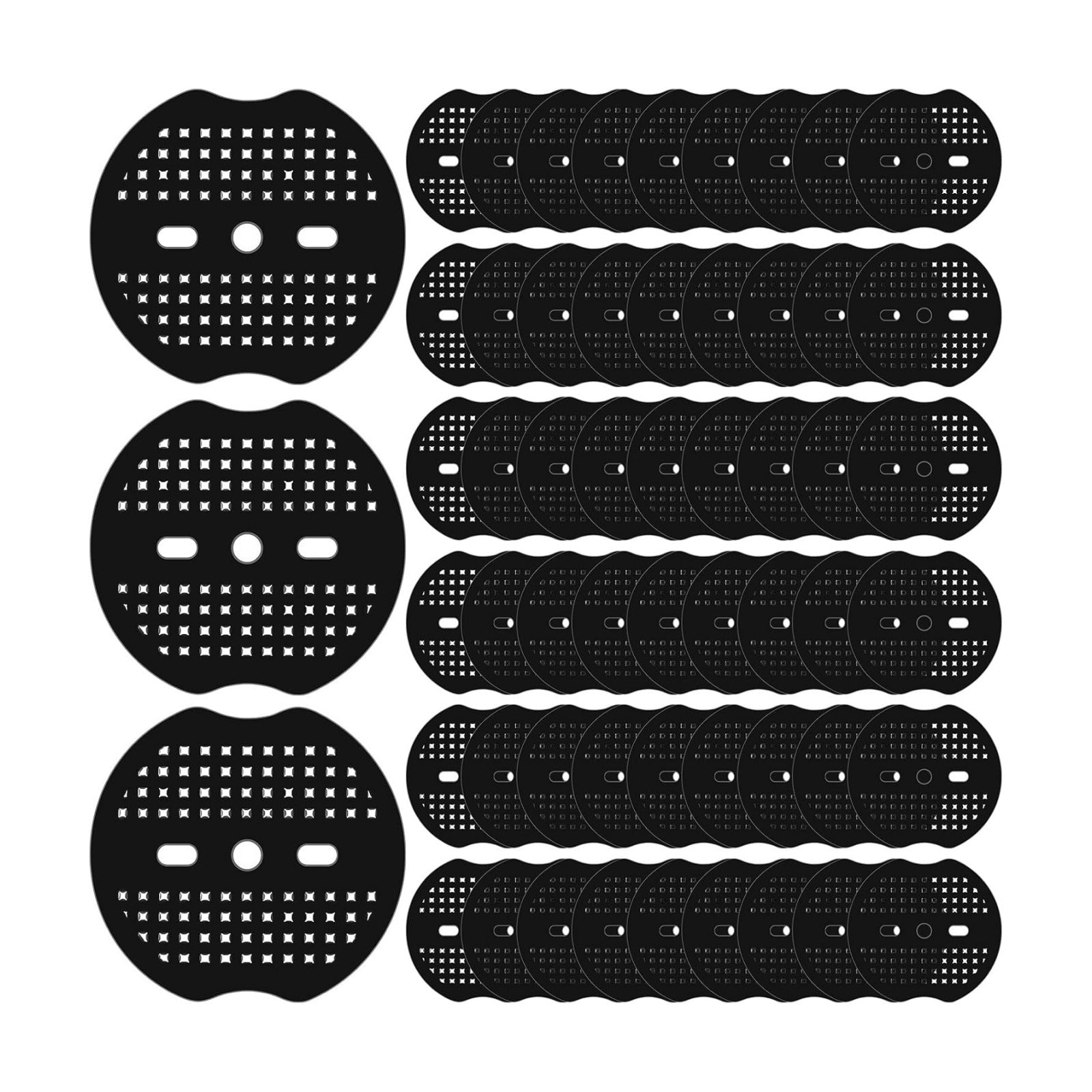 Gisafai 500 Pcs Landscape Staple Gasket for Weed Barrier, Black