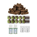 164pcs Hydroponics Seed Pod Kit: 80 Grow Sponges, 80 Pod Labels, 4 A&B Plant Food - Grow Anything Kit for Indoor