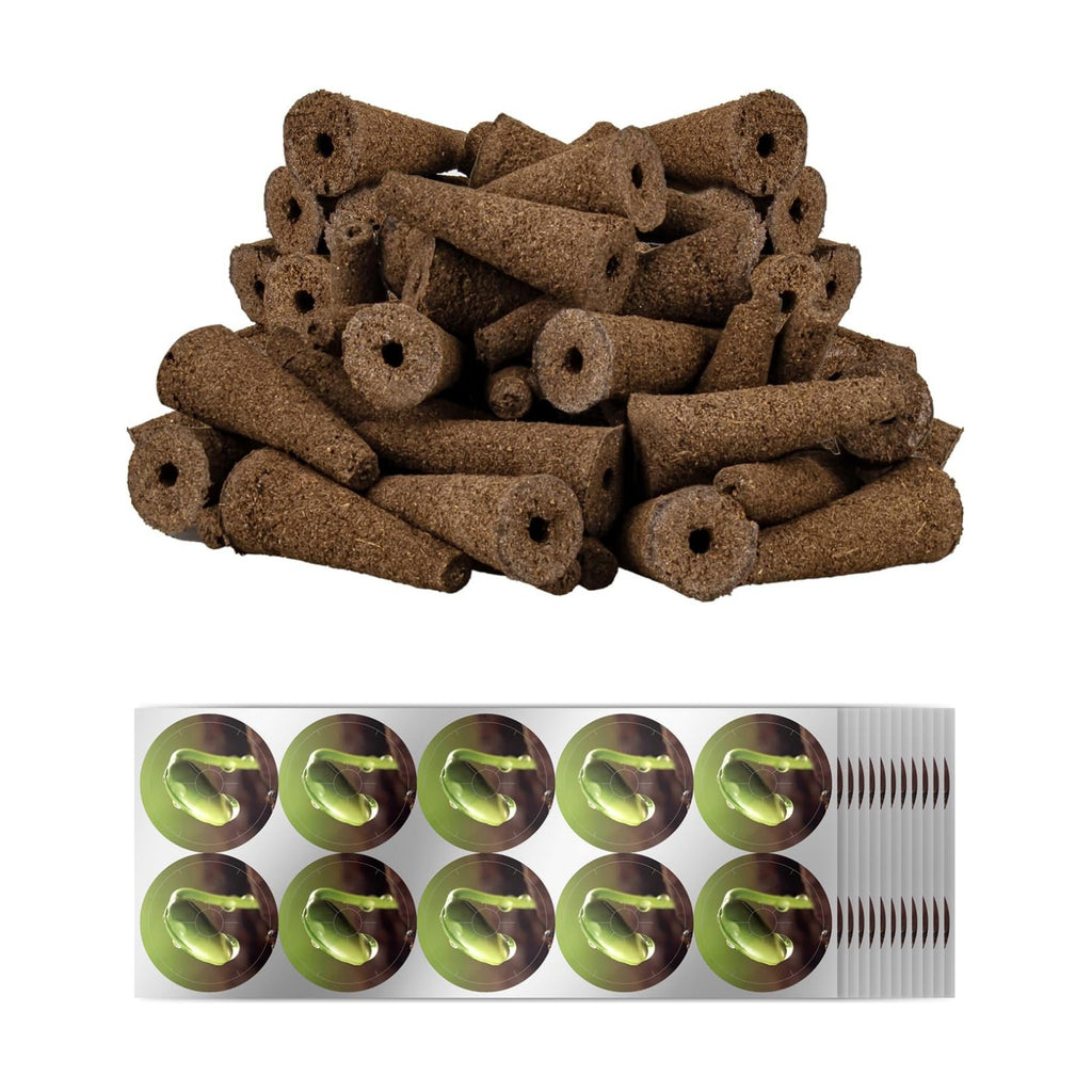 240pcs Hydroponics Seed Pod Kit: 120 Grow Sponges, 120 Pod Labels - Grow Anything Kit for Indoor Garden,Compatible with
