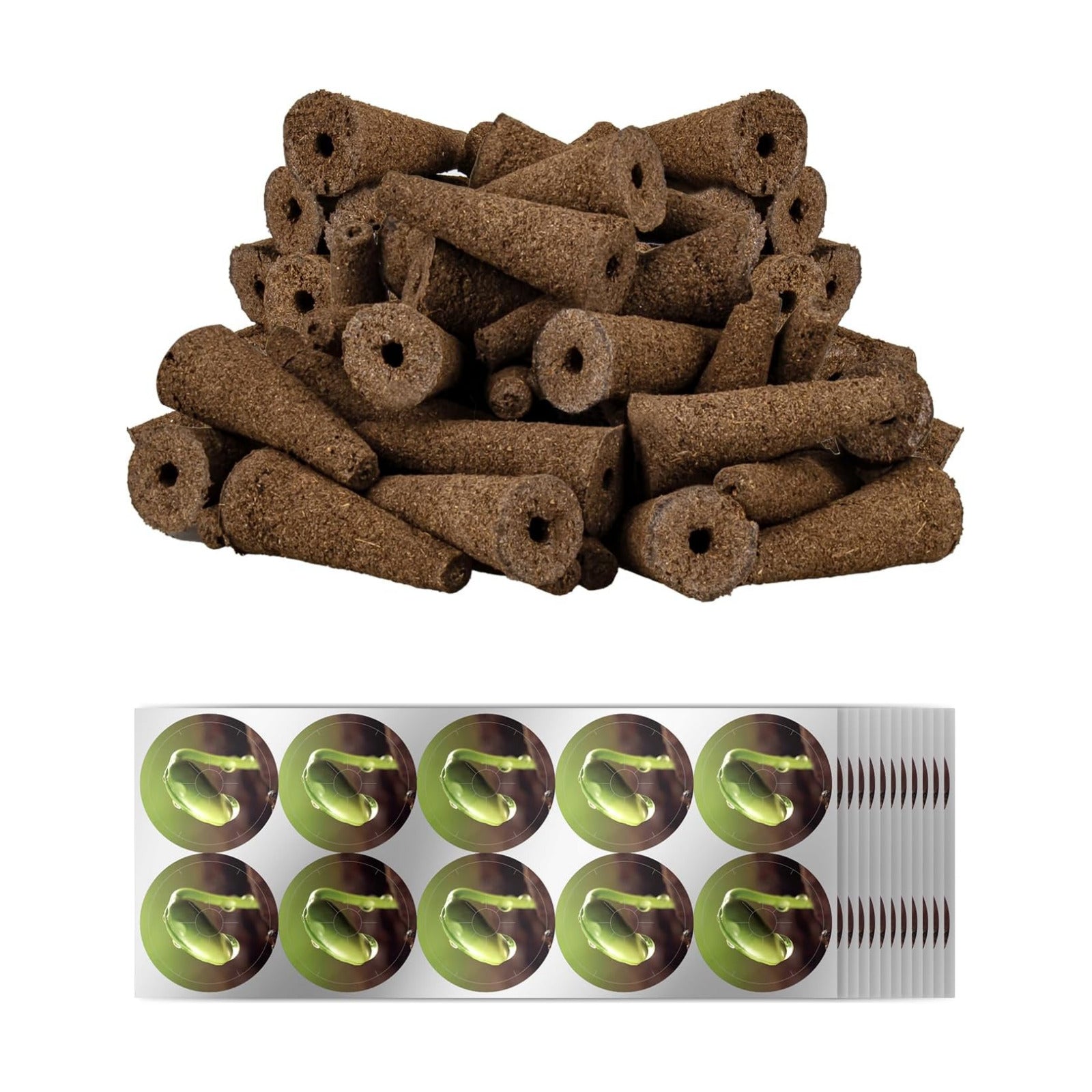 240pcs Hydroponics Seed Pod Kit: 120 Grow Sponges, 120 Pod Labels - Grow Anything Kit for Indoor Garden,Compatible with