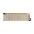 Veradek Demi Series Window Box Planter - Round Outdoor Planter | Made From a Durable Plastic-Stone Composite With
