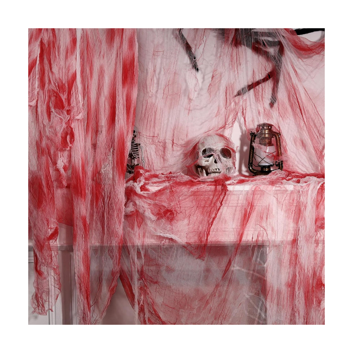 197x78.7in Halloween Creepy Cloth for Yard and Outdoor Decorations,Blood