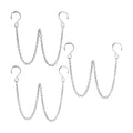 HS's Creation Stainless Steel 304 Planter Hanging Chain 20 Inch Long with S Hooks Decorative Replacement Chains Rust Proof for Billboards,Planters, Bird Feeders,Lanterns,Ornaments 3 Pack