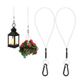 SDTC Tech 2 Pack Hanging Straps with Carabiner Hook 8 Inch Hanging Chain Cable Rope for Bird Feeders, Tree, Plant Extenders, Lanterns, Yard Christmas Decorations