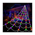 Halloween Decorations Outdoor Spider Webs: 17.4Ft Light Up Spider Web Decor