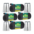 Hlinker 2026 Flat Soaker Hose 200 ft (50ft 4Packs) with Stake for Garden, Linkable Drip Hose Diy Automates Garden