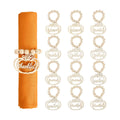 Fall Thanksgiving Pumpkin Napkin Rings Set of 12, Thanksgiving Table Decor