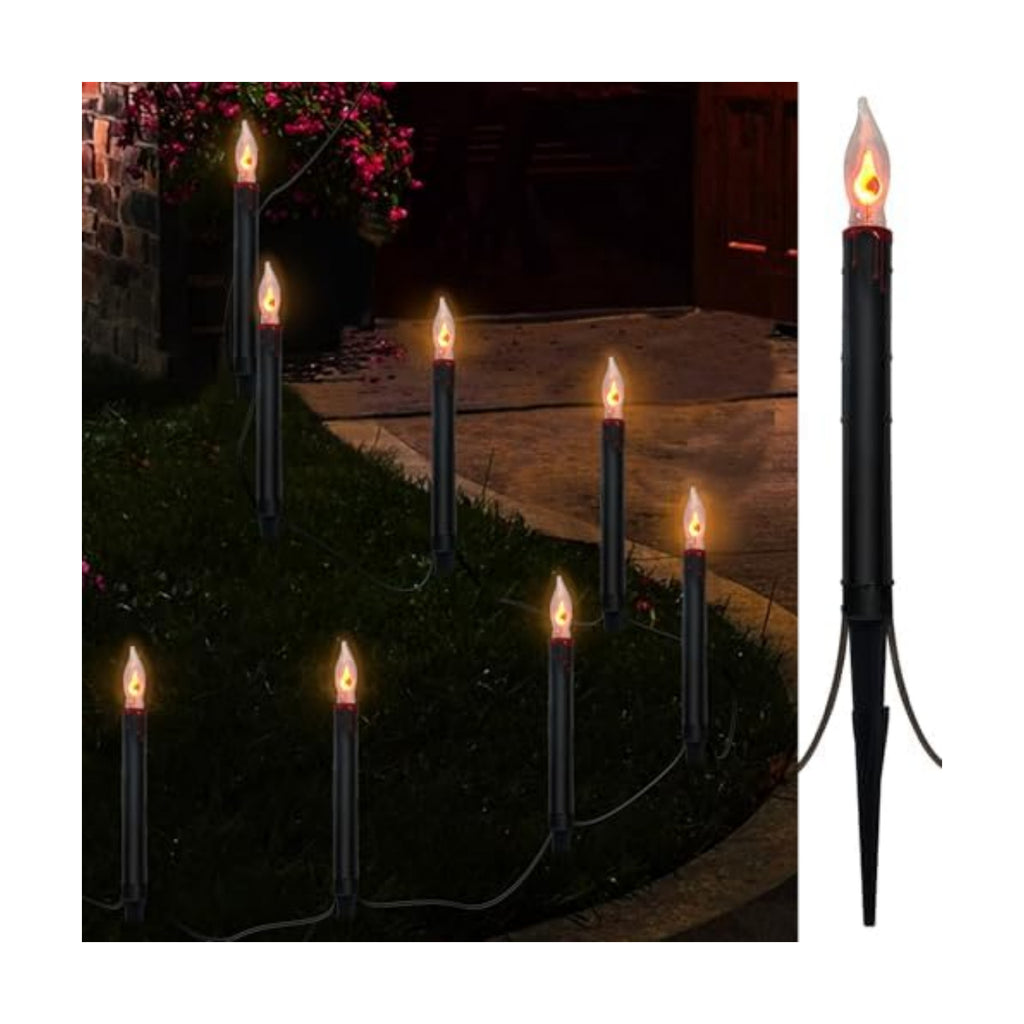 SUNSGNE 19.5FT Halloween Pathway Marker String Lights with 10 Count Lights