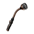RESTMO Watering Wand Heavy Duty, 15-Inch Long Hose Nozzle Sprayer | 10 Spray Patterns & Thumb Flow Control, Metal