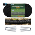 Secbulk 2026 Flat Soaker Hose 75 ft with Stakes for Garden, 75ft Linkable Drip Hose Diy Garden Irrigation System Saving