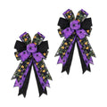 2 Pack Large Halloween Bows for Wreath 20x11 Inch