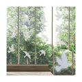 UV Reflective Anti Collision Window Bird Stickers Decals Glass Door Protect and Save Bird Strikes (Transparent, Reusable)