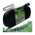 Secbulk 2026 Flat Soaker Hose 50 ft with Stakes for Garden, 50ft Linkable Drip Hose Diy Garden Irrigation System Saving
