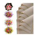 the florist Supply 20 Sheets Premium Flower Wrapping Paper | Waterproof Flower Wrapping Paper for Bouquets | Double Sided Floral Bouquet Sheets | DIY Gifts Borderline Khaki/Bronze