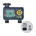 Melnor 65139AMZ AquaTimer Digital Hose Timer, 2-Zone Programmable Watering Timer, Quick Connect Bundle, Black, Yellow