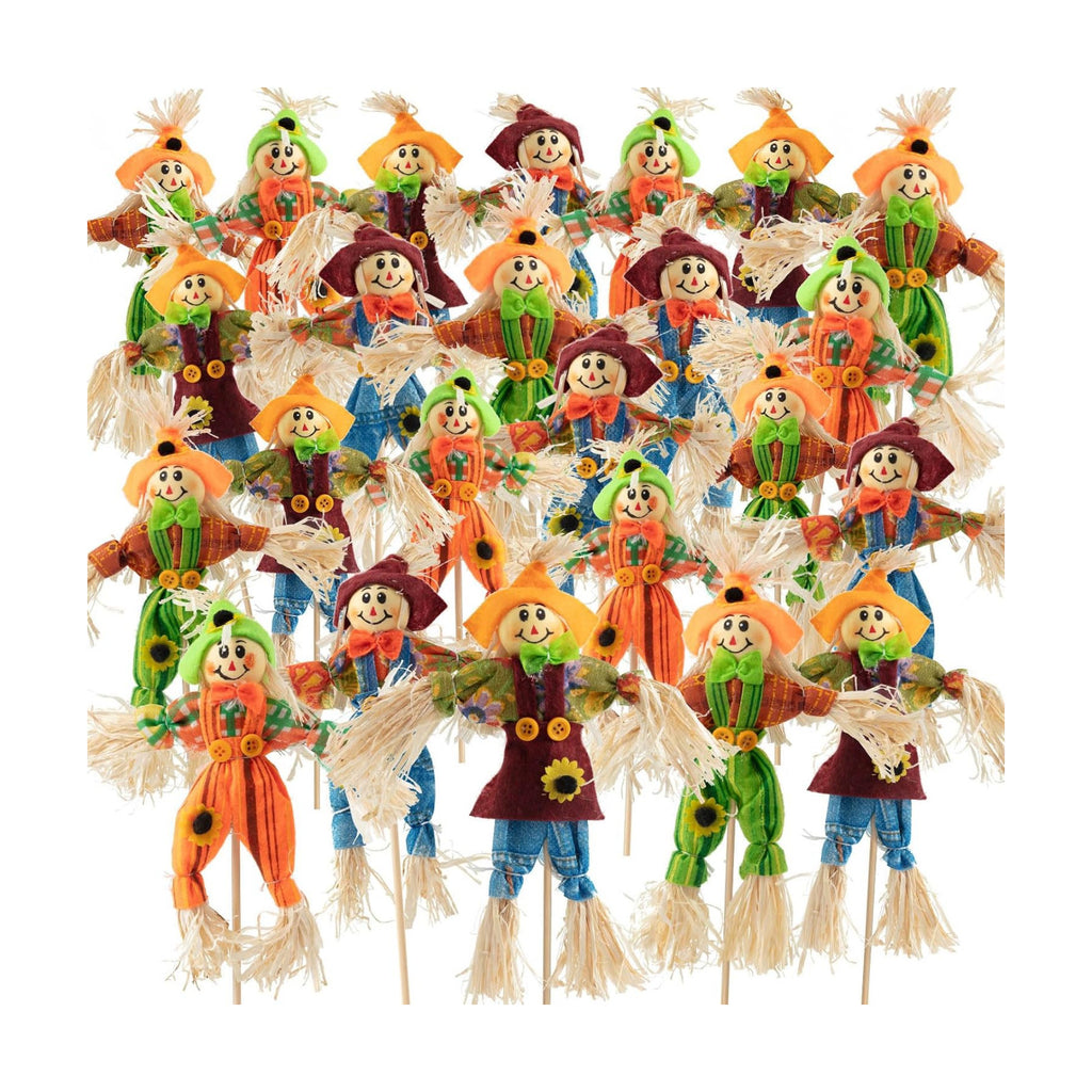 24 PCS Halloween Scarecrow Decorations, Scarecrows Fall Decor
