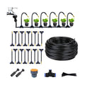 Garden Watering System, Greenhouse Mist Drip Irrigation Kit,65Ft Hanging Plant Watering System with 20 Three-Way