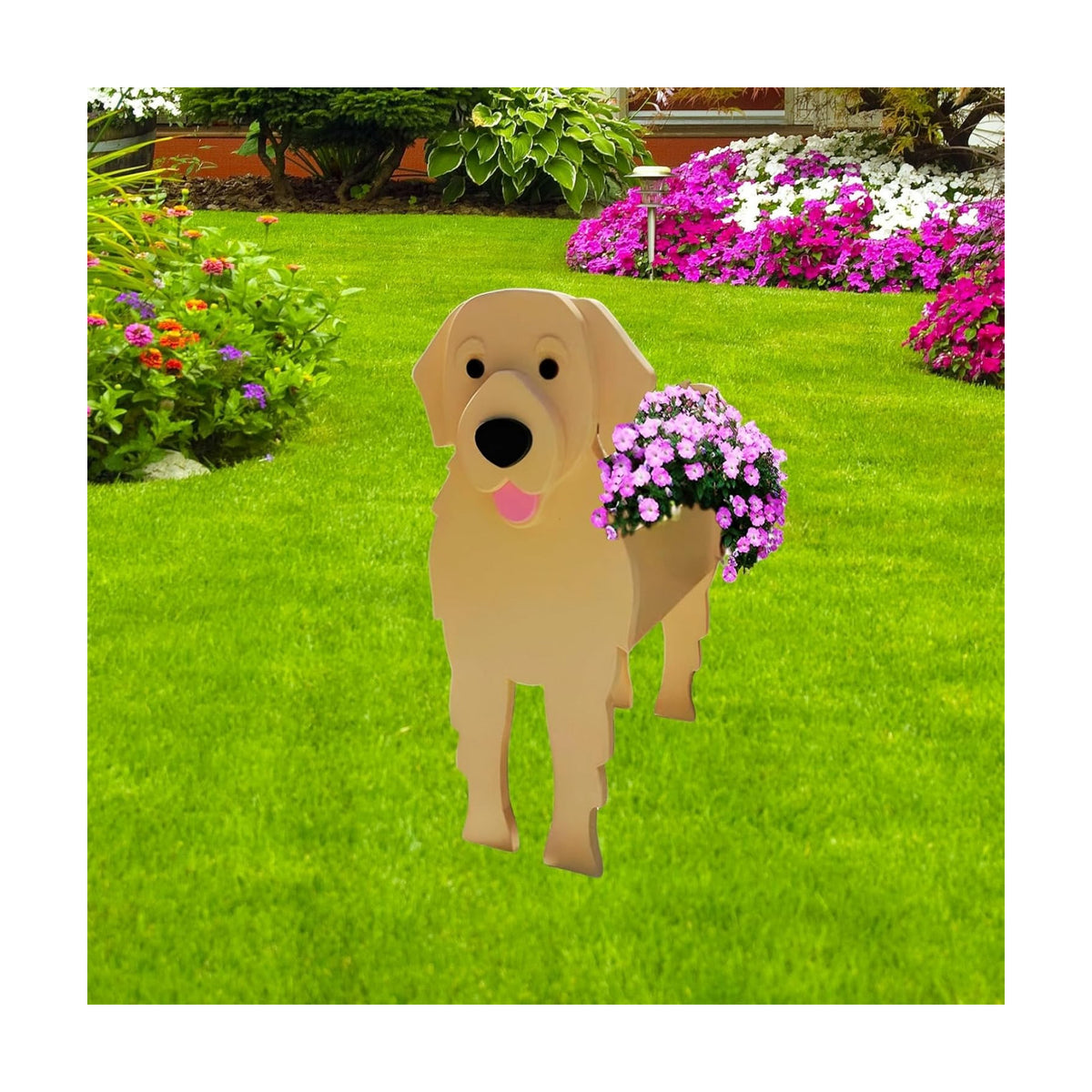Golden Retriever Dog Planter Pots, Animal Shaped Flower Pot | Large Cute Plant Gift for Women and Pet Lovers, Indoor