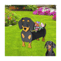 Dachshund Dog Planter Pots, Animal Shaped Flower Pot | Large Cute Plant Gift for Women and Pet Lovers, Indoor Outdoor