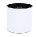 8 inch Self Watering Plant Pot for Indoor Plants, African Violets, Succulents, The Aqua Core Collection (Designer White)