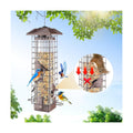 Squirrel Proof Bird Feeder for Outdoors Hanging, Metal 3LB Feeder