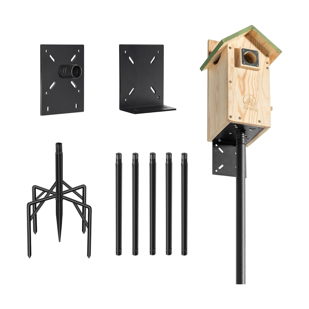 92" Bird Feeder Stand Heavy Duty 1" Outdoor Birdhouse Pole Mount