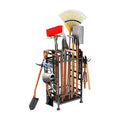 3 Tier Garden Tool Organizer, Garage Storage and Organization, Metal Yard Tools Storage up to 78 Tools, Heavy Duty