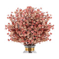 8Pcs Artificial Fall Flowers Real Touch Babys Breath Flowers Decorations