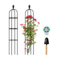 2 Pack 5Ft Tall Garden Obelisk Trellis for Climbing Plants Outdoor | Plant Trellis Garden Tower Trellis for Potted