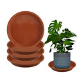 4 Pack 16 Inch Round Plant Saucers for Less 14 Inch Pot Indoors Outdoors Plant Trays for Pots Planter Saucer Plastic