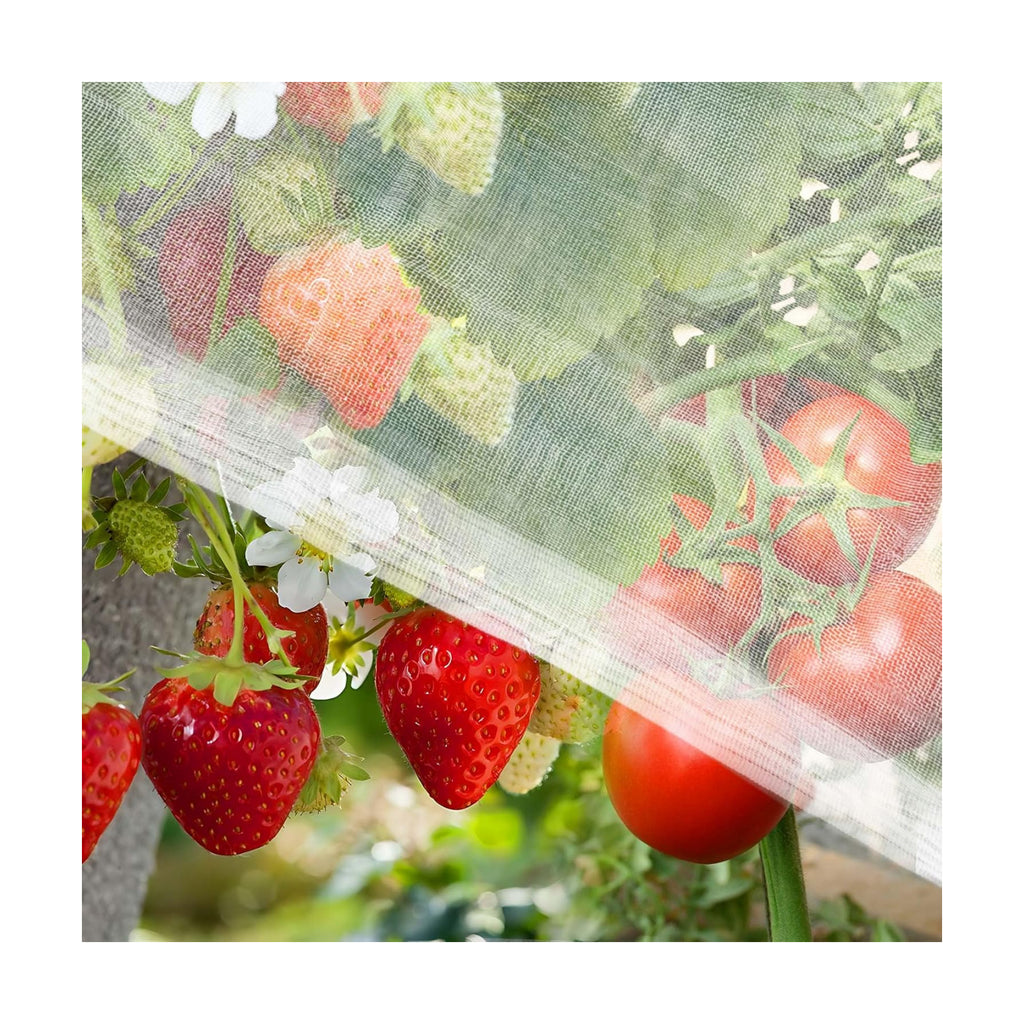 RAINFLOW Garden Netting 10 x 5 FT - 60 Mesh Plant Cover for Raised Beds