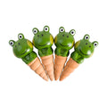 Kaxich Terracotta Plant Self Watering Spikes, 4 Pack Plant Watering Globes Frogs Styles Decorative Self Plant Watering