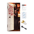 Halloween Door Cover Decor, Outdoor Party Wall Backdrop Sign