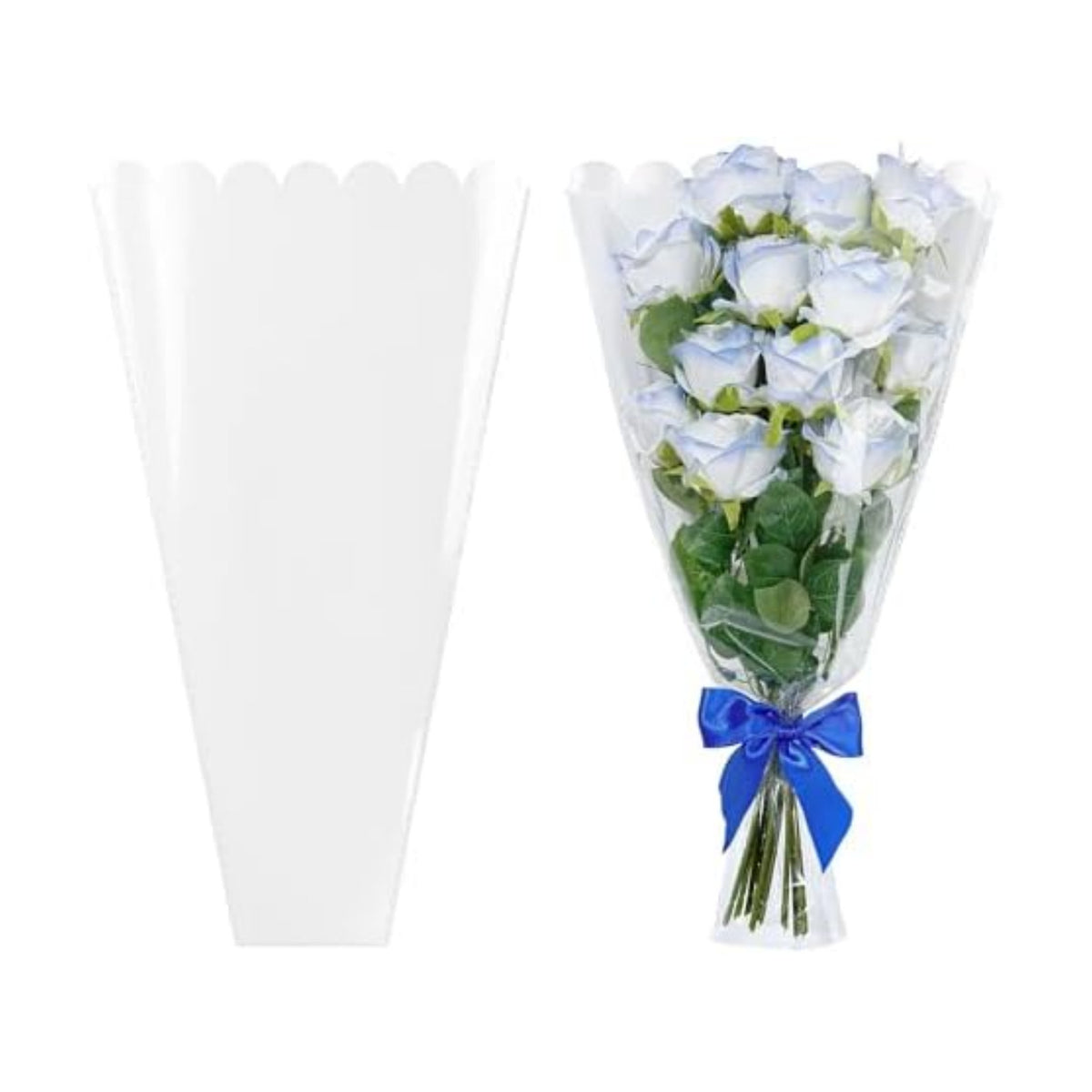 JOYIT Flower Bags for Bouquets, 100PCS Flower Wrapping Papers, 9.8" x 18"