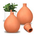 2 Pcs Watering Pots Large Terracotta Watering Pots with Lid 102 oz Terra Cotta Self Watering Pots Water Dripper
