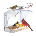 Goodeco Clear Window Bird Feeder with Water Bowl