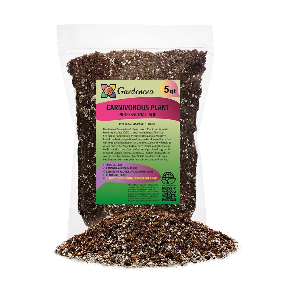 Professional Carnivorous Plant Soil - Ready to Use for Venus Flytraps, Sundews, Pitcher Plants, Butterworts | Peat
