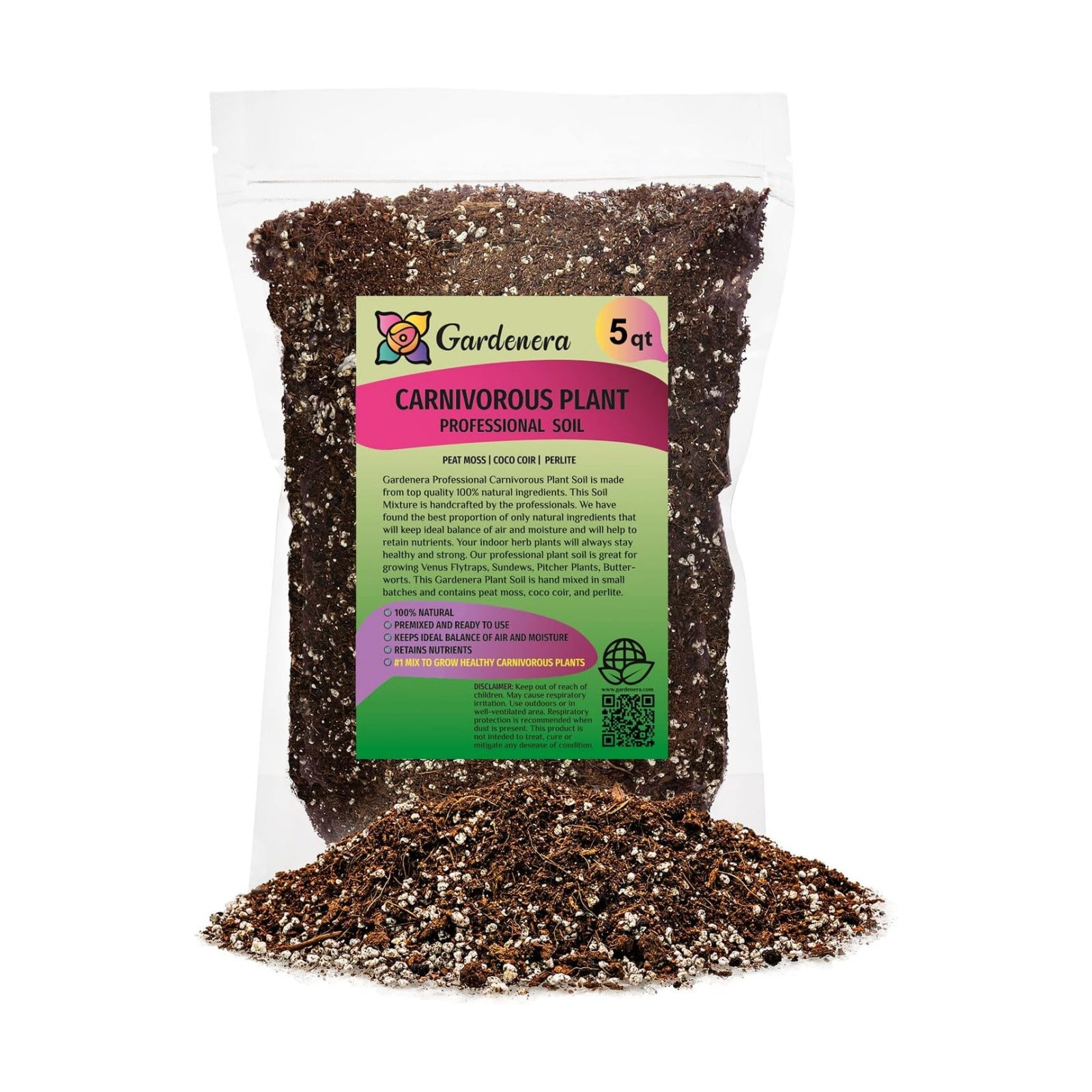 Professional Carnivorous Plant Soil - Ready to Use for Venus Flytraps, Sundews, Pitcher Plants, Butterworts | Peat