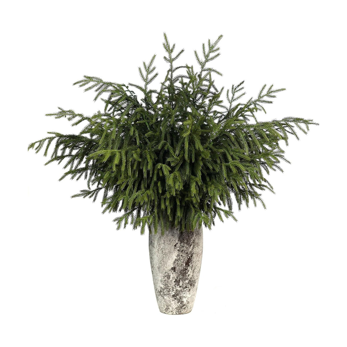 8Pcs 36"Lifelike Touch Artificial Norfolk Pine Branches for Christmas Decor