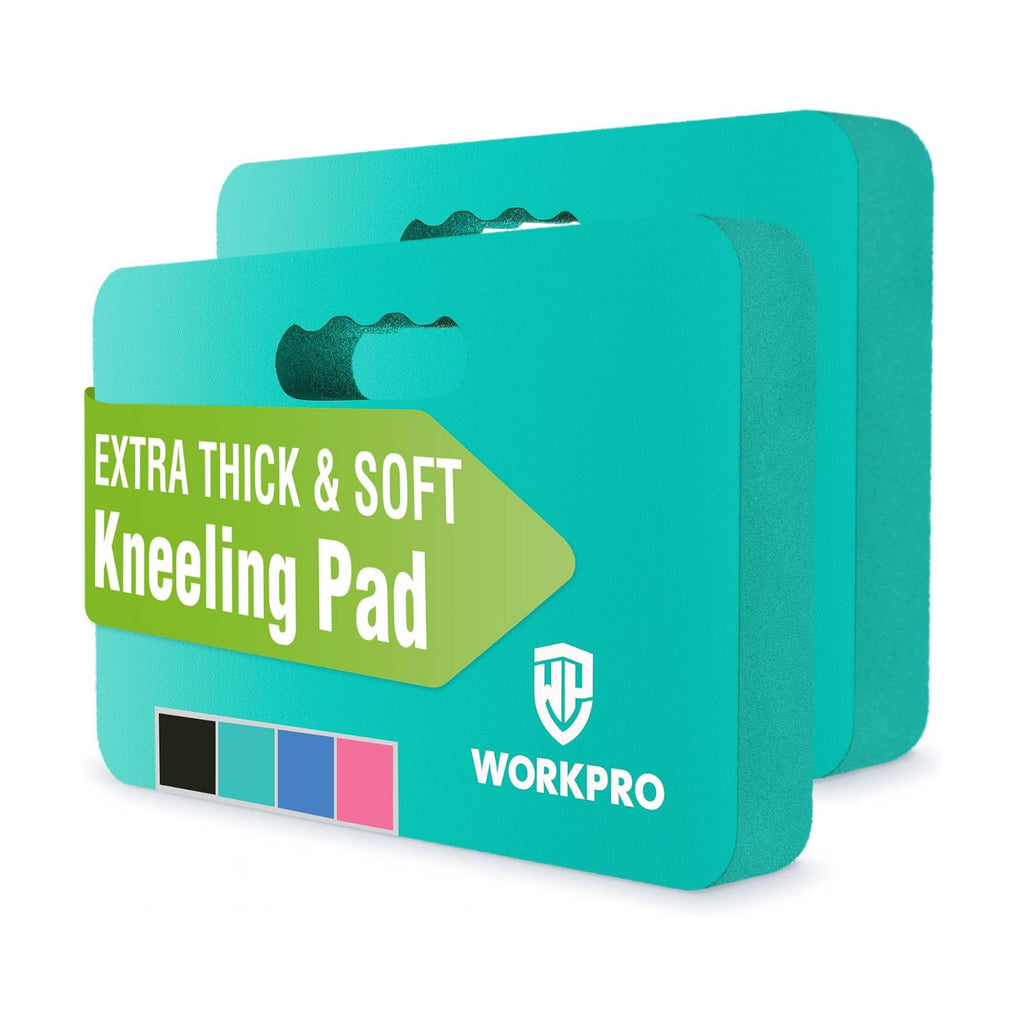 WORKPRO Extra Thick Kneeling Pad, 2 Pack, 17.5 x 11 x 1.5 in | Robin's Egg Blue, Soft NBR Foam Cushioning for Knee