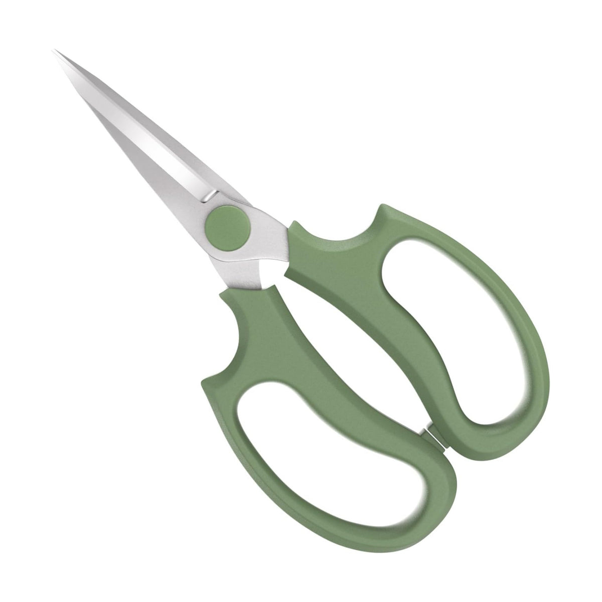 Housolution Flower Scissors, Steel Pointed Pruning Shears, Avocado Green