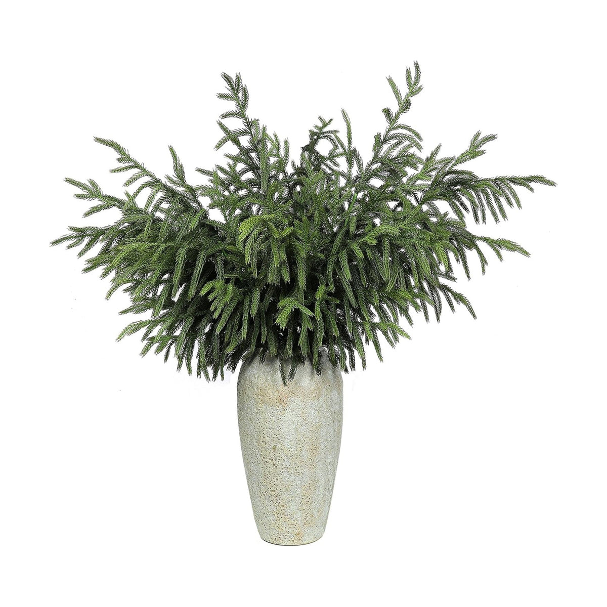 8Pcs 36" Lifelike Touch Artificial Christmas Norfolk Pine Branches for Vase