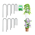SNAIL GARDEN 8 Pcs Small Trellis for Indoor Plants with 100Pcs Green Cable Zip Ties,4 Sizes Indoor Plant Trellis for