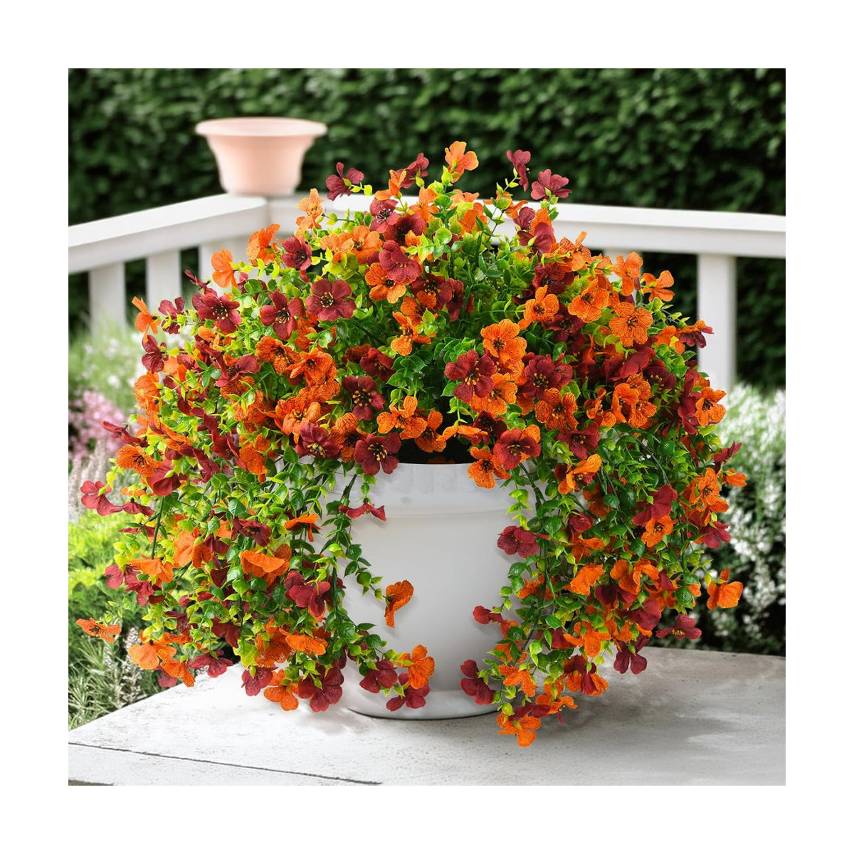 ZFProcess Artificial Fall Fake Flowers for Outdoor Fall Decoration