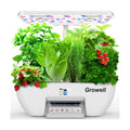 Growell Hydroponics Growing System, 17 Pods Large Indoor Garden with 2 Fans | 102 28W Full-Spectrum Grow Lights